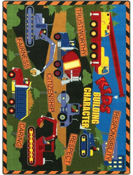 Joy Carpets Kid Essentials Kid's Building Character Multi